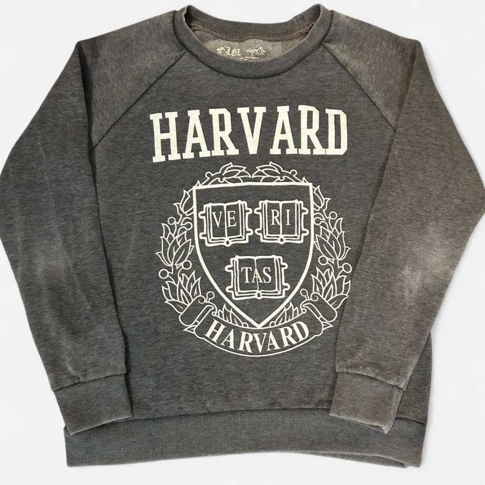 Harvard Gray Sweatshirt with Emblem